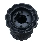 garden walkway fence post light with shade victorian style replica floral design