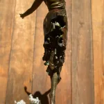 the russian dancer bronze statue on marble base paul philippe c.1925