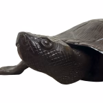 cast aluminum loggerhead sea turtle statue 42 lbs