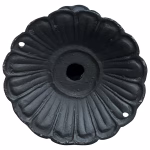 tall floral fence post light victorian style garden walkway newel fixture 12.75"