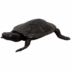 cast aluminum loggerhead sea turtle statue 42 lbs