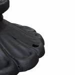 tall floral fence post light victorian style garden walkway newel fixture 12.75"