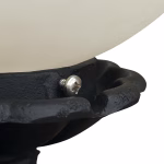 tall floral fence post light victorian style garden walkway newel fixture 12.75"