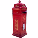 standing cast aluminum red british er ii post box cast iron replica mailbox
