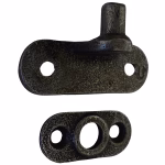 cast iron transom pivot post and base pair