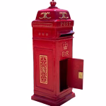 standing cast aluminum red british er ii post box cast iron replica mailbox
