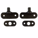 cast iron transom pivot post and base pair
