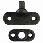 cast iron transom pivot post and base pair