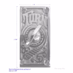 antique replica non electric solid brass hand crank twist doorbell