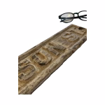 original antique cast iron w jefferson st. advertising sign.