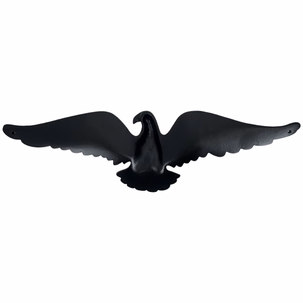 american eagle wall plaque in power coated black cast iron 20 inch