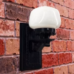 cast iron victorian floral wall sconce porch light