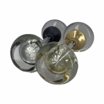 brass or bronze round glass door knobs vintage replica of antique