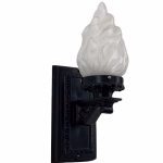 cast iron victorian floral wall sconce porch light