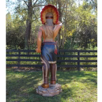 native american cigar store indian chief statue for tobacco lifesize