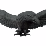 large wall hanging aluminum eagle statue 41 inches long