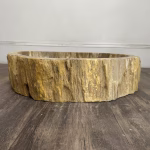 bathroom counter top petrified wood vanity vessel basin sink pws 18