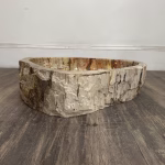 bathroom counter top petrified wood vanity vessel basin sink pws 23