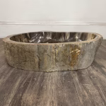 bathroom counter top petrified wood vanity vessel basin sink pws 14