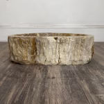 bathroom counter top petrified wood vanity vessel basin sink pws 25