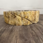 bathroom counter top petrified wood vanity vessel basin sink pws 03