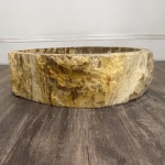bathroom counter top petrified wood vanity vessel basin sink pws 05