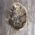 bathroom counter top petrified wood vanity vessel basin sink pws 14