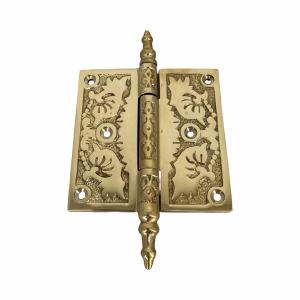 victorian polished brass door hinge 3.5 inch