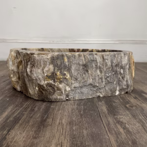 bathroom counter top petrified wood vanity vessel basin sink pws 20