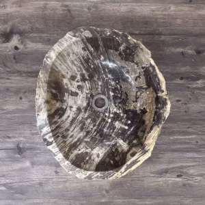 bathroom counter top petrified wood vanity vessel basin sink pws 03