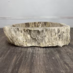 bathroom counter top petrified wood vanity vessel basin sink pws 16