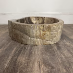 bathroom counter top petrified wood vanity vessel basin sink pws 14