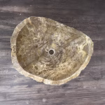 bathroom counter top petrified wood vanity vessel basin sink pws 12