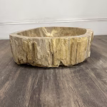 bathroom counter top petrified wood vanity vessel basin sink pws 12