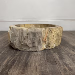 bathroom counter top petrified wood vanity vessel basin sink pws 24