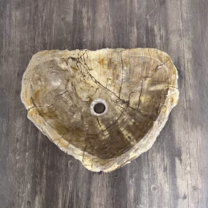 bathroom counter top petrified wood vanity vessel basin sink pws 25