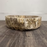 bathroom counter top petrified wood vanity vessel basin sink pws 25