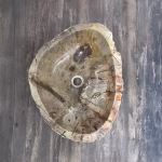 bathroom counter top petrified wood vanity vessel basin sink pws 11
