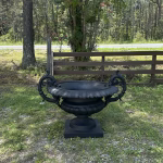 giant urn the grand without base antique replica in dark bronze or black