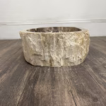 bathroom counter top petrified wood vanity vessel basin sink pws 06