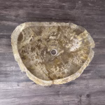 bathroom counter top petrified wood vanity vessel basin sink pws 18