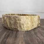 bathroom counter top petrified wood vanity vessel basin sink pws 05