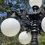 10 ft 5 arm lion pole light for commercial or residential use