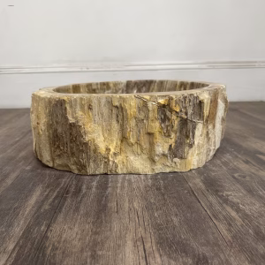 bathroom counter top petrified wood vanity vessel basin sink pws 09