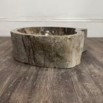 bathroom counter top petrified wood vanity vessel basin sink pws 14