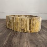 bathroom counter top petrified wood vanity vessel basin sink pws 18