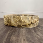bathroom counter top petrified wood vanity vessel basin sink pws 17