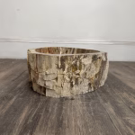 bathroom counter top petrified wood vanity vessel basin sink pws 23