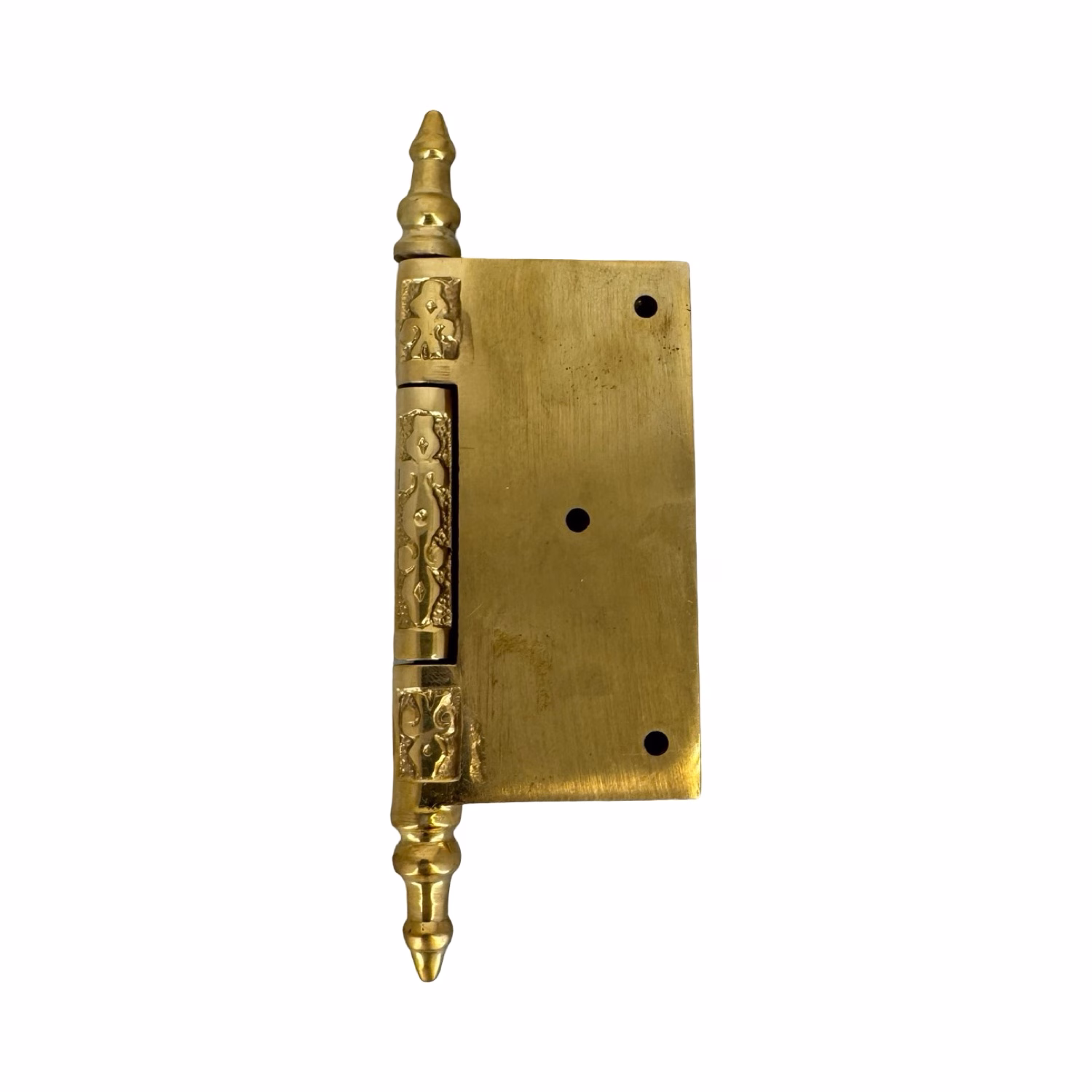 victorian polished brass door hinge 3.5 inch