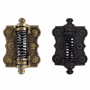 brass or bronze victorian style springing screen door hinge
